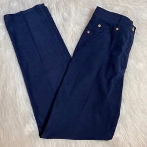 St. John Sport Navy High Rise Trouser Pants Size 4